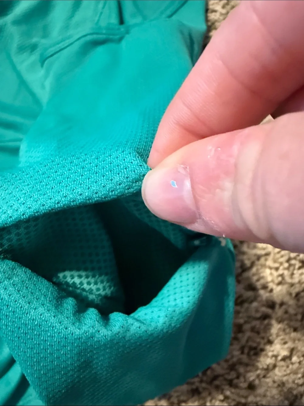 Nike Teal Racerback Athletic Tank with White Swoosh
